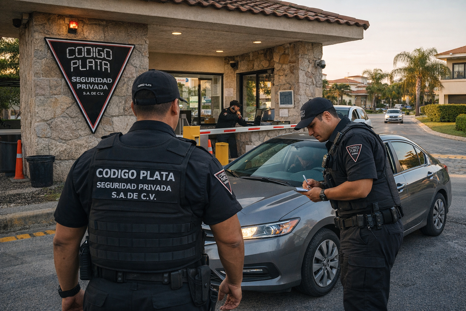 Guardia de seguridad de Código Plata en servicio